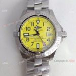 Swiss Copy Breitling Avenger Yellow Face Stainless Steel Asian Eta2836 Deaign Watch